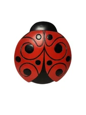 Spoontiques Ladybug Stepping Stone Wall Decor Garden Lawn 10" x 9.5"