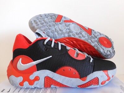 NIKE PG 6 PAUL GEORGE ''BRED'' BLACK-GREY-UNIV RED-COOL GREY SZ 11.5 [DC1974-003]