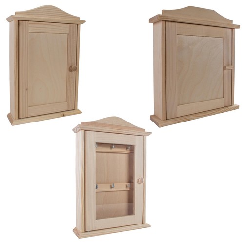 Wooden Decorative Key Holders | Various Designs Plain Hook Cabinet Hanging Boxes - 第 1/105 張圖片