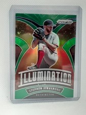 Stephen Strasburg 2020 Prizm Baseball Illumination GREEN - Washington Nationals
