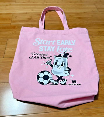 New Authentic Messi x Stanley Cafe 10 GOAT Pink Tote Bag Super Rare