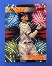 2023 Topps Stadium Club Aaron Judge BEAM TEAM RED FOIL SSP #BT-6 NY Yankees RARE