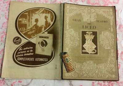 WERBUNG KATALOG PROGRAMM GRAND THEATRE DEL LICEO 1953 1954 PATECK PHILIPPE