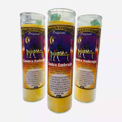 3 set, Contra Embrujo Veladora, Against Spells Fixed Candle, Remove Spells and H