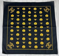 Jack Daniels Tennessee Honey Whiskey Halloween Promo Bandana Black Pumpkin Bee