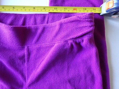 Girls Columbia Size Large 14/16 Fleece Leggings Pants Purple Full Length - Picture 18 of 19