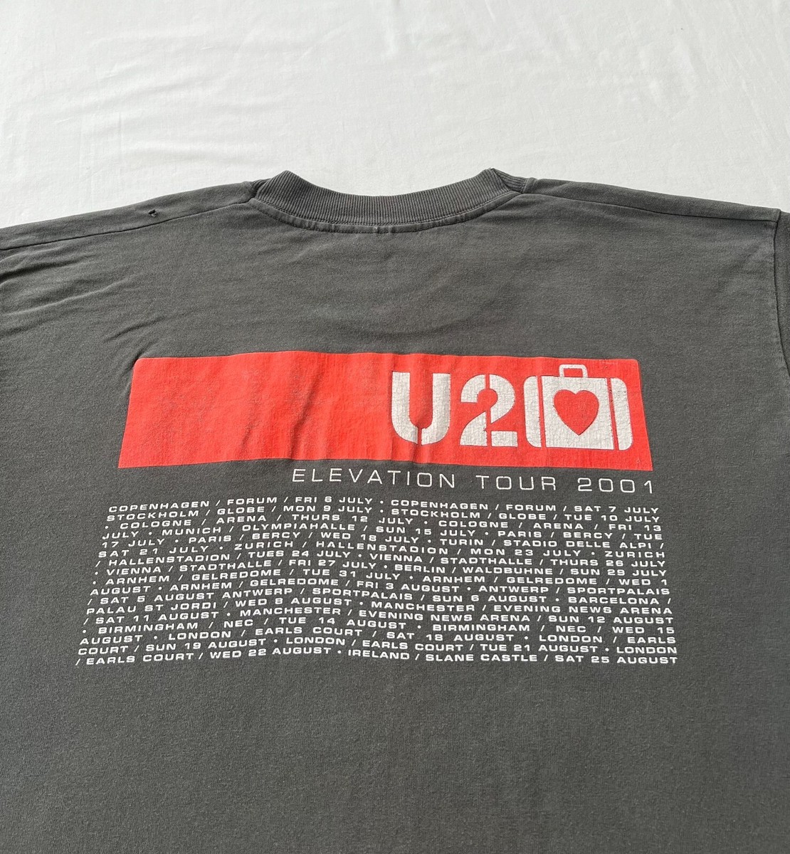 U2 elevation tour ビンテージTシャツ M(少し大きめです) Vintage 2001 U2 Elevation Tour Rock Band T-shirt Sz M | eBay