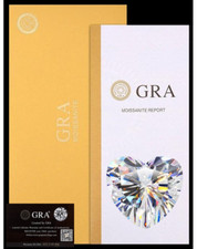 Loose Moissanite Heart Cut Real Gem Stone W. GRA Certificate All Sizes VVS1 D