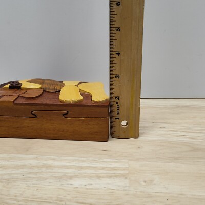 Carver Dan's Handcrafted Wood Puzzle Box 