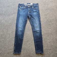 Adriano Goldschmied Pants Women Size 28 Blue Zip Up Legging Ankle Casual Basic