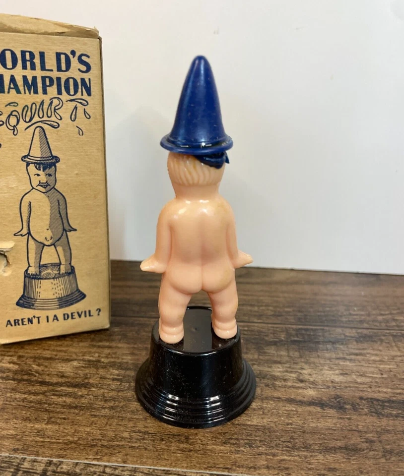 Vintage World's Champion Aren't I A Devil Baby Squirter Figure with Original Box - Image 2 of 4