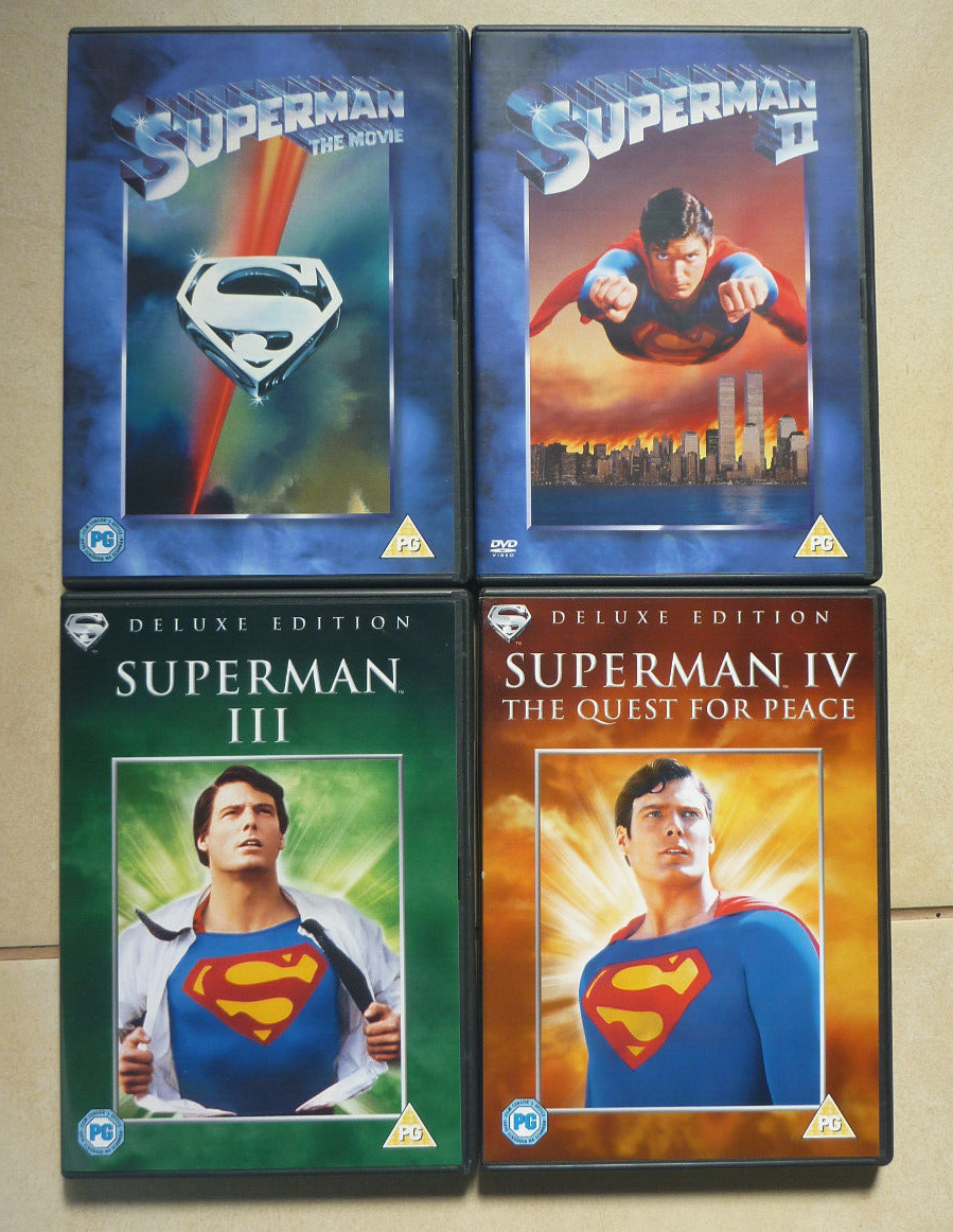 Complete Superman Collection (DVD, 2001, 4-Disc Set) 4 x MINT DISCS