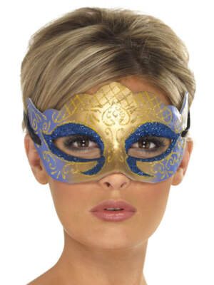 Venetian Eyemask Ladies Colombian Farfalla Fancy Dress Glitter Eye Mask Accessor