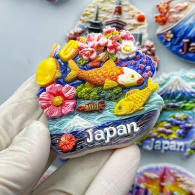 Japan Tourism Tourist Souvenir 3D Resin Refrigerator Fridge Magnet