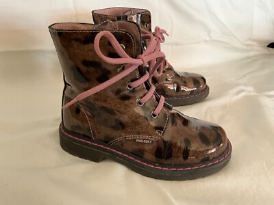 PABLOSKY CHILDS BOOTS SHOES SUPERFLEX SIZE 29 EUR 11 US TODDLER patent LEATHER