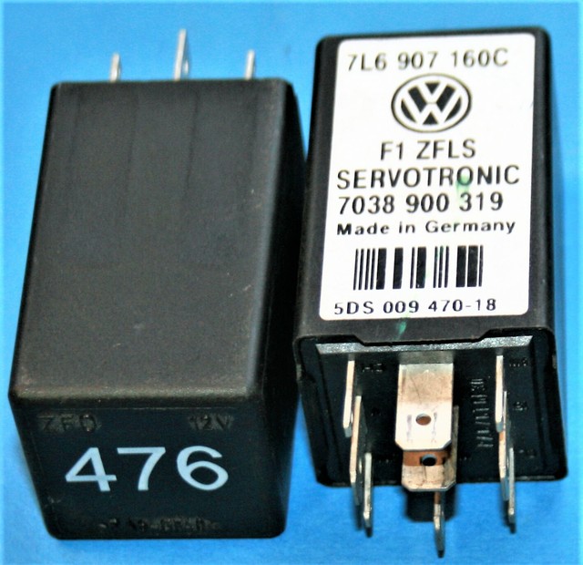 VW Touareg Servotronic Power Steering Relay 9 Pin Number 476 7L6907160C