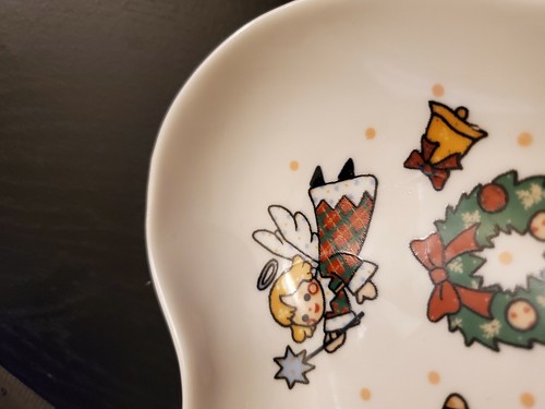 Studio Nova Holiday Season small Candy Dish tray Christmas angel Heart Shaped - Picture 8 of 9