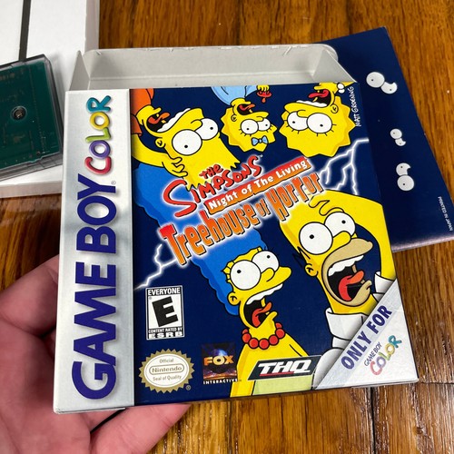 Simpsons: Night of the Living Treehouse of Horror (Gameboy Color, 2001) CIB Box - Bild 6 von 14