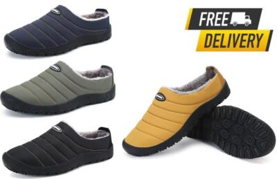 New Warm Lined Slipper For Men Women House Slipper Home Shoes with Non-Slip Sole