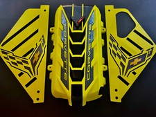 2020/25 CORVETTE C8  ENGINE PKG ACC YELLOW/SEA WOLF GREY CARBON FIBER NEW!!!