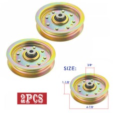 2x Flat Idler Pulley For Cub Cadet MTD 753-08171 756-04129B 756-04129C 956-04129