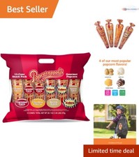 Delicious Party Favor: 12 Cone Gourmet Popcorn Variety Pack & Gift Option