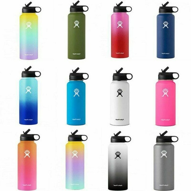 hydro flask with straw purple