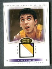 2004-05 Hoops Hot Prospects #96 Sasha Vujacic Patch RC 68/350 A39 209
