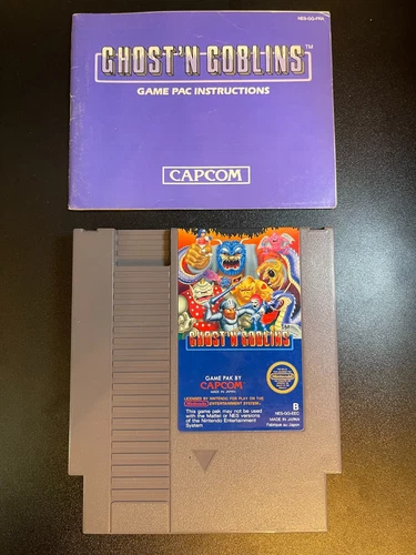 Ghost'n Goblins - Nintendo NES - PAL B w/ MANUAL (ENG FRA GER) - CLEAN