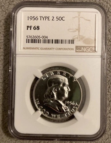 1956 Franklin Half Dollar PF 68 NGC TYPE 2, Will sell. MAKE OFFER!