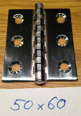 4 Stück Edelstahl Inox  VA Scharnier 50x60mm