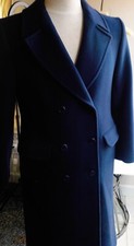 VTG PENDLETON Double Breasted Ladies Wool Coat Blue SZ 10 Made in USA