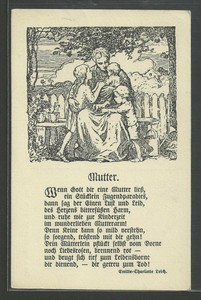 A5980 Kunstler Ak Mutter Gedicht Ebay