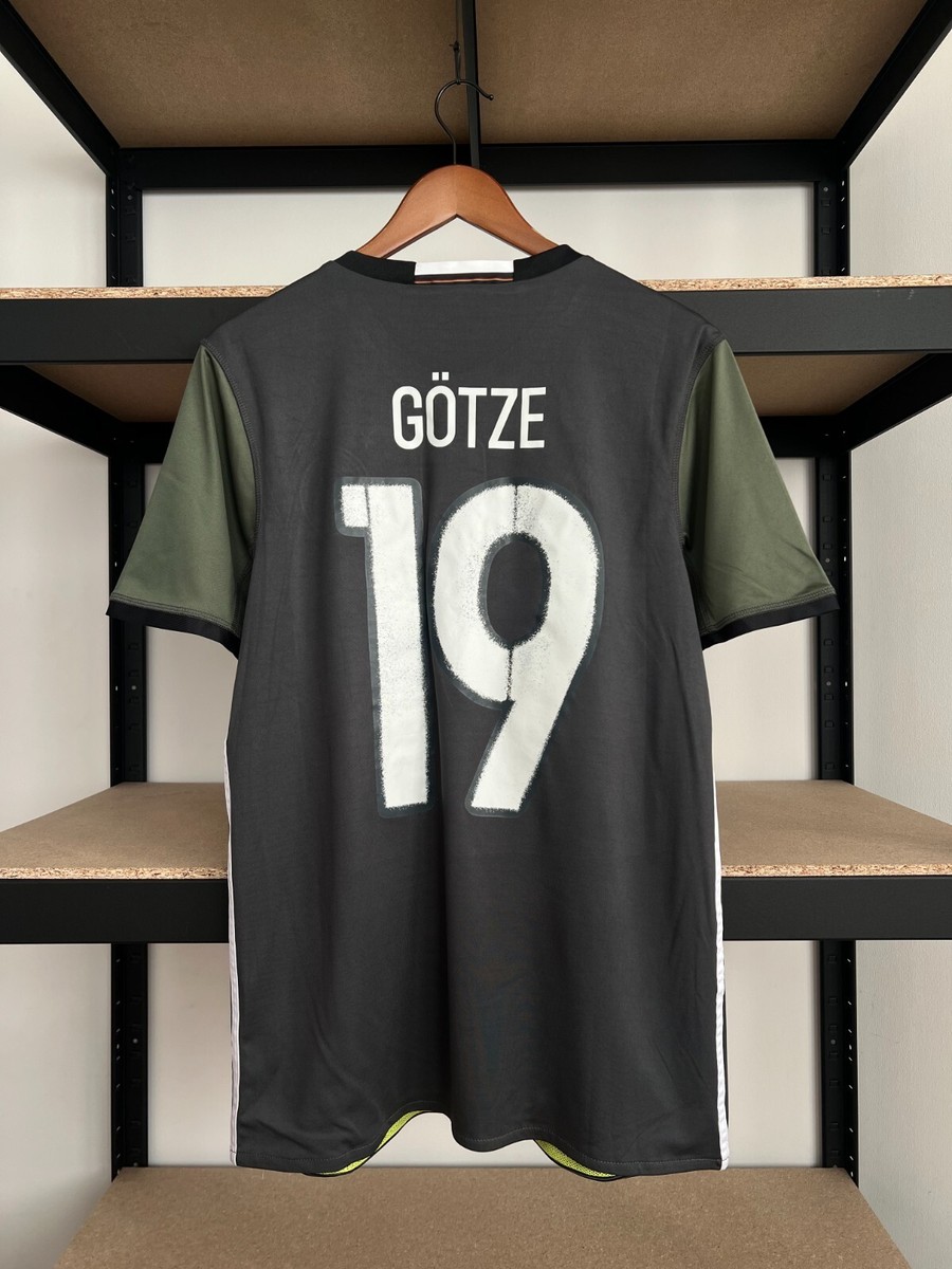 Germany Adidas #19 Mario Gotze Euro 2016 Away Soccer Football