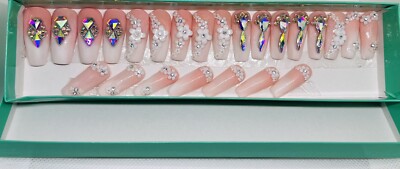 Fleur de l'Ombre | Acrylic press on nails 24pc