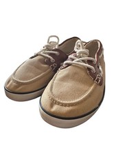 Polo by Ralph Lauren Youth Boys Brown and Tan Boat Casual Shoes