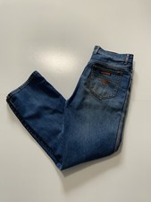 Vintage 80s Lucky Star Hippie Bell Bottom High Waisted Rise Denim Jeans Sz. 34