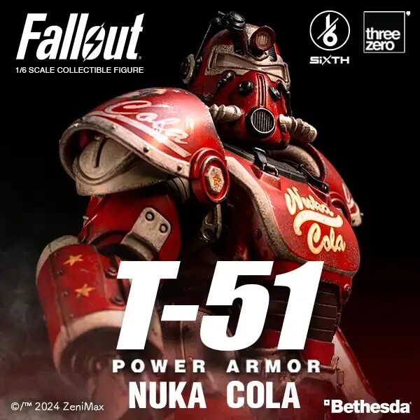 Fallout (Amazon) T-51 Power Armor (Nuka Cola) 1/6 Scale Figure