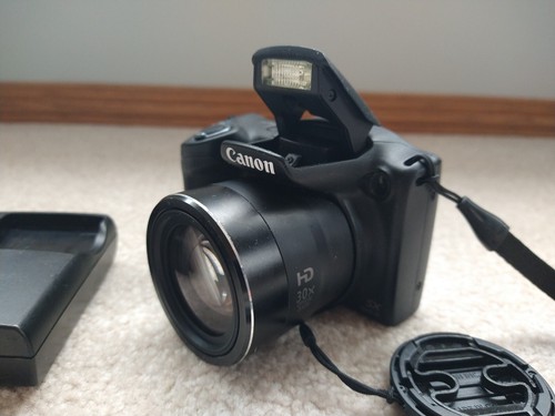 Canon PowerShot SX400 IS 16MP HD Digital Camera 30x Optical Zoom - Black - Picture 3 of 8