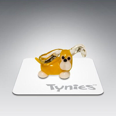 YIP YELLOW DOG TYNIES Tiny Glass Figure Figurines Collectibles NEW 0035 