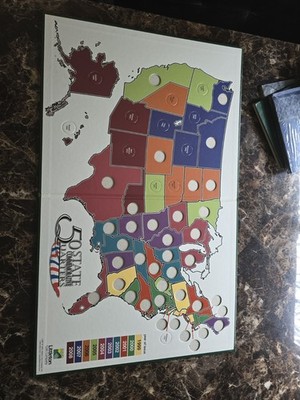 50 State Quarters Collection Maps Lot of 2 Partial Sets