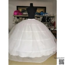 New Hot Sell 4 Hoops Big White Petticoat Super Fluffy Crinoline Slip Underskirt