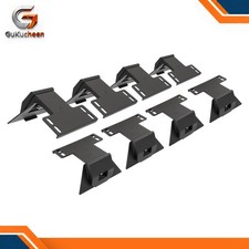 8pcs Heavy Duty Steel Rain Gutter Bracket Roof Rack Mounting Brackets Black
