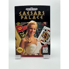 Caesars Palace (Genesis) CIB Complete Cardboard Box Edition Tested GR8 Condition