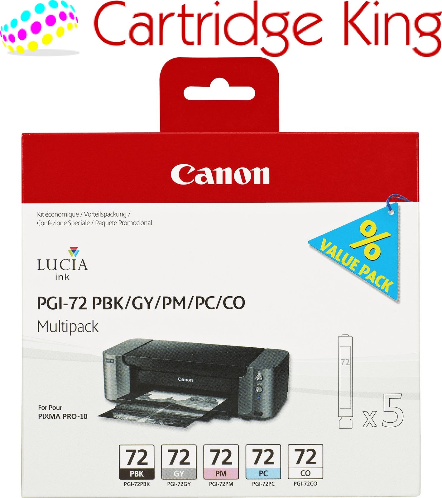 Canon PGI-72 Multipack Printer Ink Cartridges