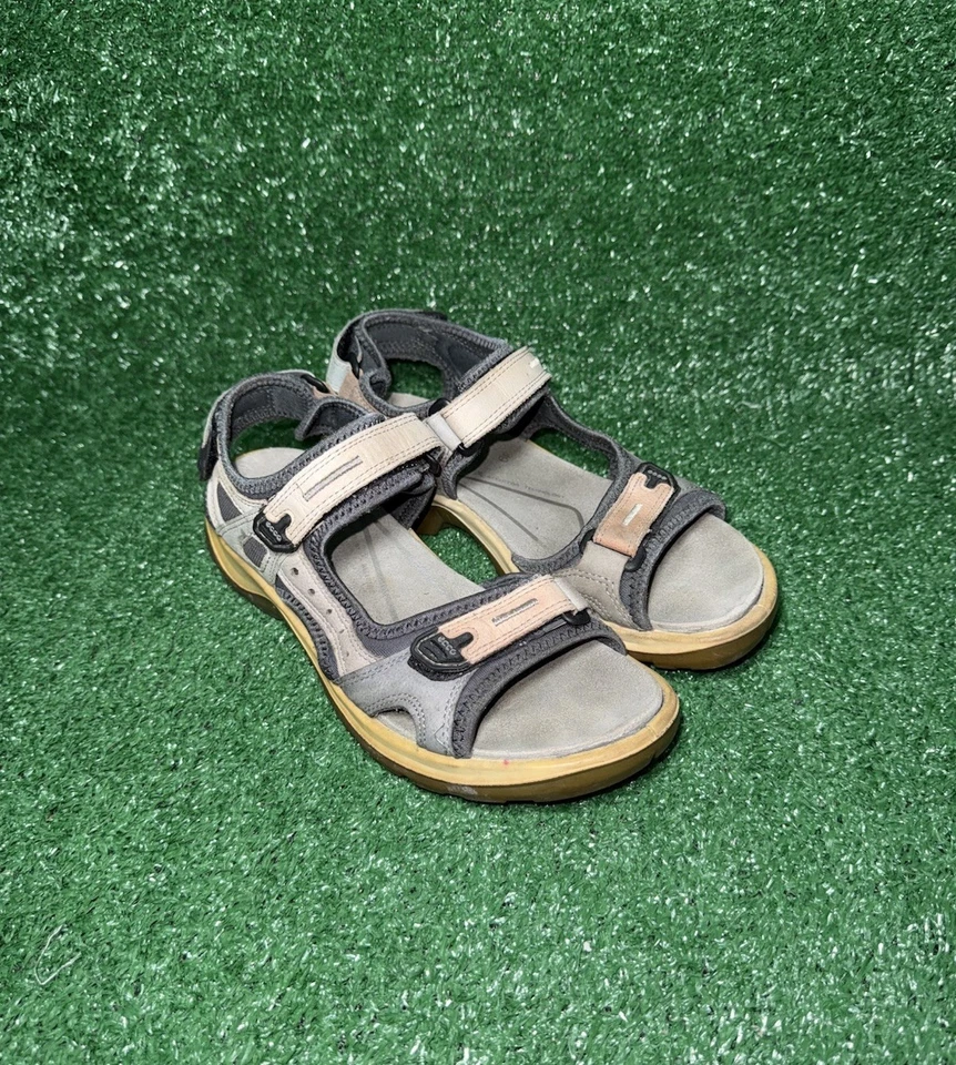 Sandalias Deportivas ECCO Yucatán Para Mujer Talla 8 EE. UU. 39 UE Gris Senderismo Aire Libre Comodidad Foto 2 de 4