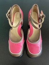 John Fluevog Mini Q-Tee Double Strap Mary Jane size 10