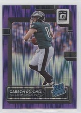 2022 Panini Donruss Optic Rated Rookie Purple Shock Prizm Carson Strong 13hf