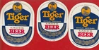 SINGAPORE: MALAYAN BREWERIES TIGER GOLD MEDAL  LABELS  - ALL SCANNED PACK K37