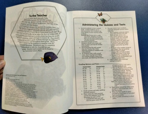 Exploring God's World Grade 3 STUDENT WORKBOOK Quizzes/Tests/Worksheets - Picture 2 of 4